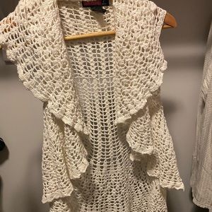 ** Crocheted vest